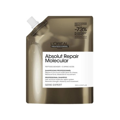 L'Oreal Professionnel - Serie Expert - Absolut Repair Molecular Σαμπουάν επανόρθωσης χωρίς θειικά άλατα για ταλαιπωρημένα μαλλιά - Refill 500ml L'Oreal Professionnel - Serie Expert - Absolut Repair Molecular Σαμπουάν επανόρθωσης χωρίς θειικά άλατα για ταλαιπωρημένα μαλλιά - Refill 500ml