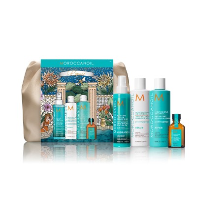 Moroccanoil Holiday Repair Σετ Θεραπείας Μαλλιών με Σαμπουάν, Conditioner και Treatment 5τμχ