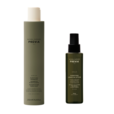 PREVIA SET EXTRALIFE ANTI-DANDRUFF PURIFYING SHAMPOO 250 ML & ΔΩΡΟ LEAVE-IN LOTION 100 ML