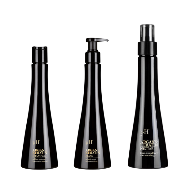 PH LABORATORIES SET ARGAN & KERATIN SHAMPOO 250 ML, MASK 250 ML & ΔΩΡΟ NECTAR 150 ML