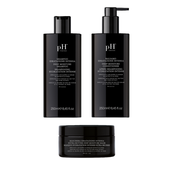 PH LABORATORIES SET DEEP MOISTURE SHAMPOO 250 ML, CONDITIONER 250 ML & ΔΩΡΟ MASK 200 ML