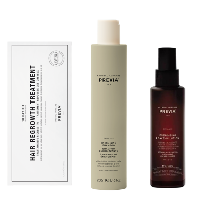 PREVIA SET EXTRALIFE HAIR REGROWTH TREATMENT 10X3 ML & ΔΩΡΟ ENERGISING SHAMPOO 250 ML & LEAVE-IN LOTION 100 ML