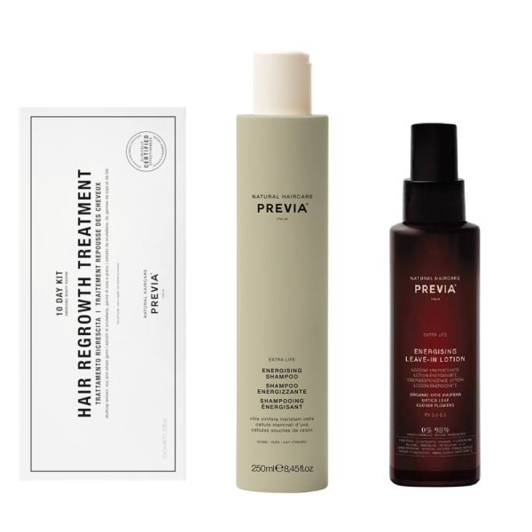 PREVIA SET EXTRALIFE HAIR REGROWTH TREATMENT 10X3 ML & ΔΩΡΟ ENERGISING SHAMPOO 250 ML & LEAVE-IN LOTION 100 ML