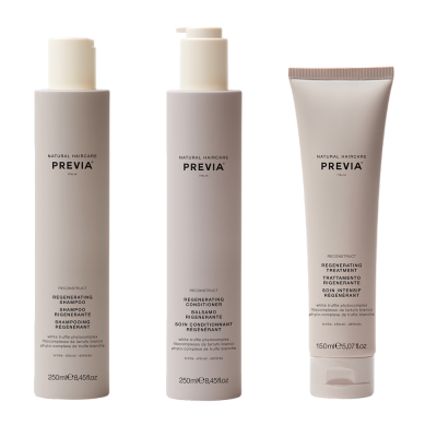 PREVIA SET REGENERATING SHAMPOO 250 ML, CONDITIONER 250 ML & ΔΩΡΟ REGENERATING TREATMENT 150 ML