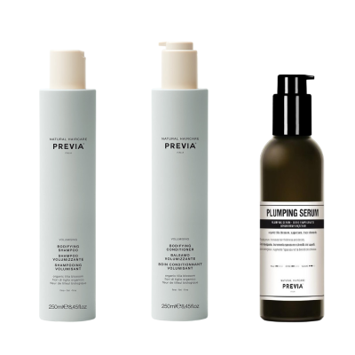 PREVIA SET VOLUMISING BODIFYING SHAMPOO 250 ML, CONDITIONER 250 ML & ΔΩΡΟ PLUMPING SERUM 200 ML
