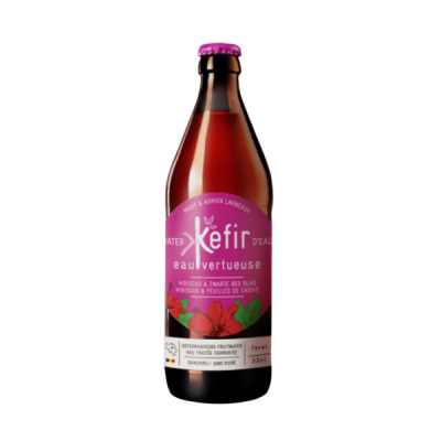 Water Kefir Hibiscus & Blackcurrant (Ιβίσκος & φραγκοστάφυλο) 330ml