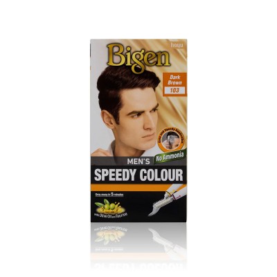 Bigen Men's Speedy Colour Dark Brown 103