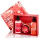 Quickgel Gluhwein Addiction Christmass  Σετ Περιποίησης για Καθαρισμό Σώματος & Ενυδάτωση 3τμχ