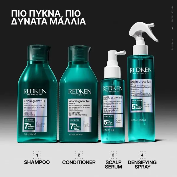 Redken Acidic Grow Full System Conditioner Πύκνωσης 1000ml