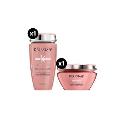 Kerastase - Chroma Absolu - Promo Pack Bain Riche Chroma Respect Σαμπουάν 250ml και Μάσκα Chroma Filler 200ml Kerastase - Chroma Absolu - Promo Pack Bain Riche Chroma Respect Σαμπουάν 250ml και Μάσκα Chroma Filler 200ml