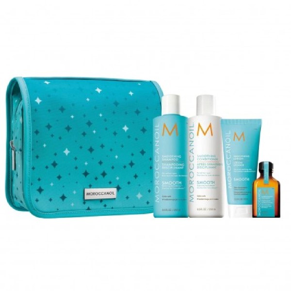 Moroccanoil Smooth Holiday Set (Shampoo 250ml, Conditioner 250ml, Lotion 75ml and Oil Treatment 25ml)